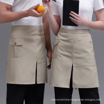 Summer waiter half length apron short baking  restaurant work apron for men and women